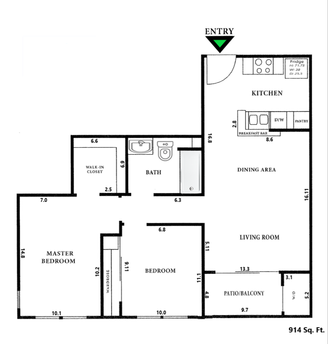 661 N Rose Dr Studio-2 Beds Apartment for Rent - Photo Gallery 64